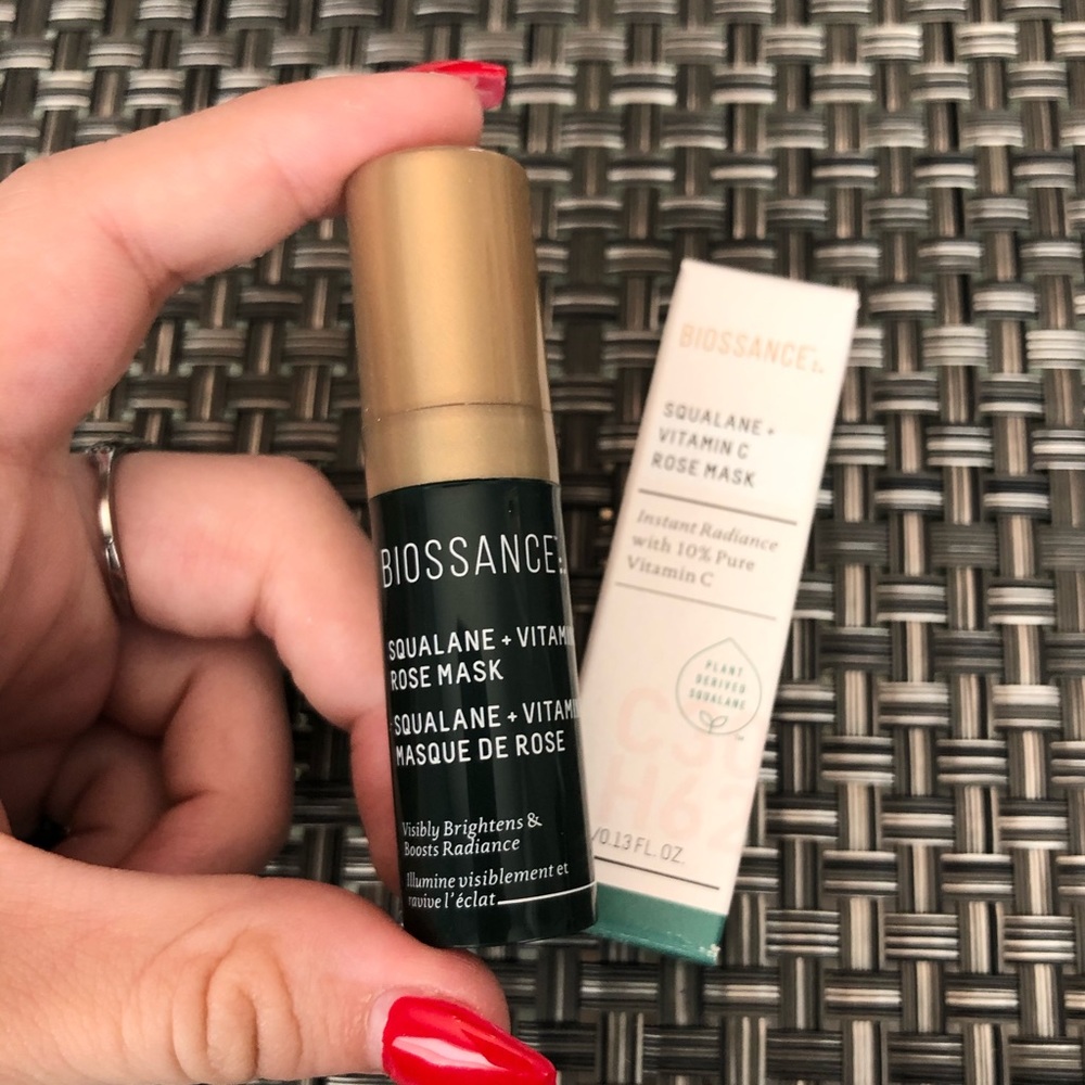 Biossance squalane + vitamin c rose mask
